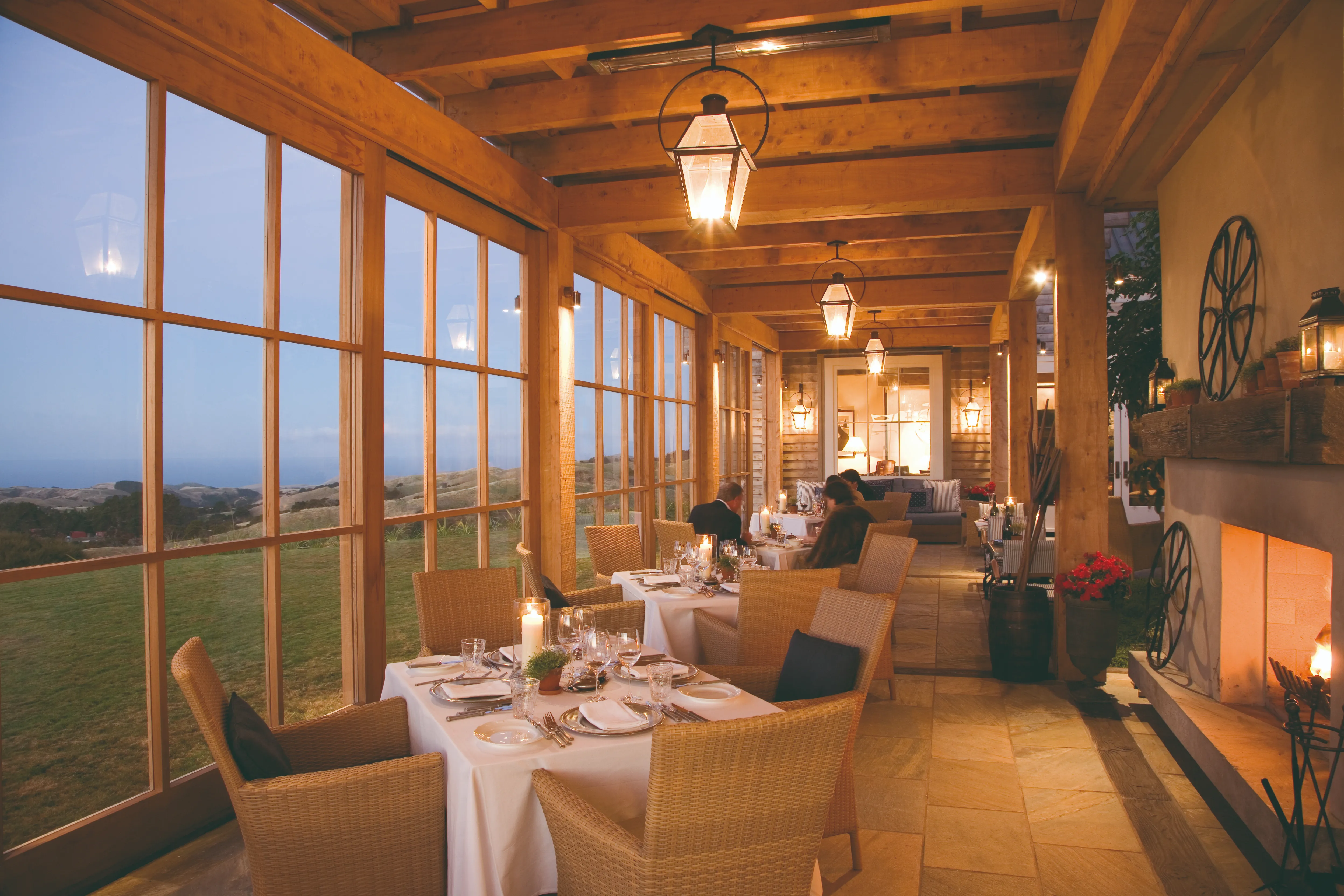 Cape Kidnappers Dining in the Loggia