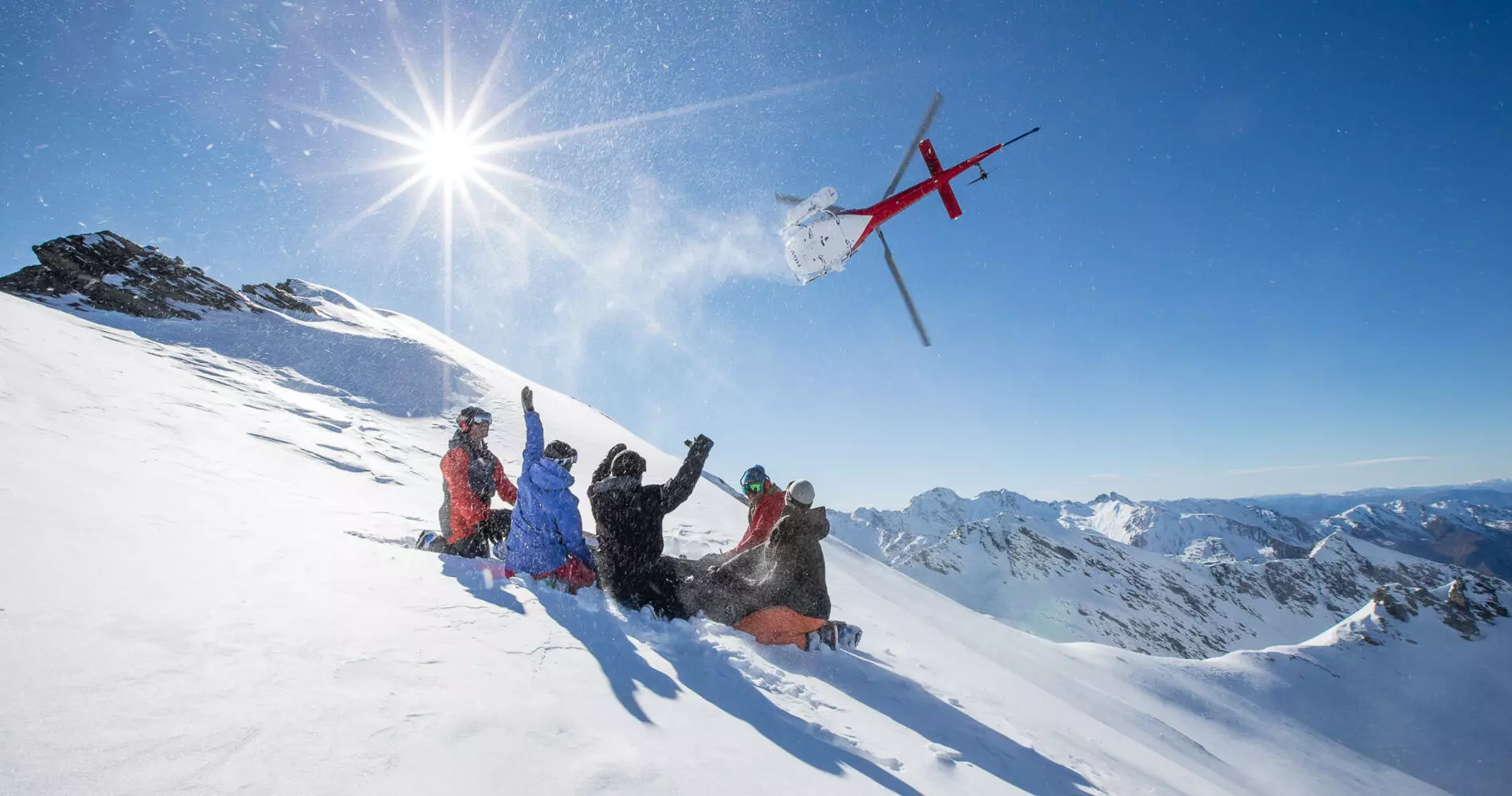 heli-skiing